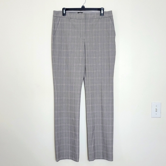 Express Editor Bootcut Gray Houndstooth Pants Size 10R NWOT - Picture 1 of 8